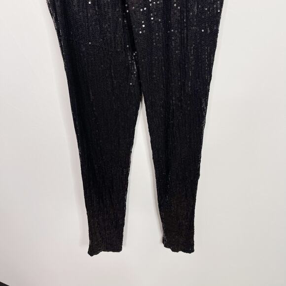 Michael Michael Kors XSmall Black Sequin Strapless Jumpsuit Cocktail NYE Party - Picture 9 of 14